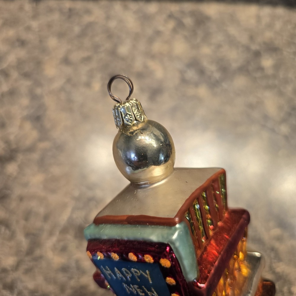 Christopher Radko Happy New Year 2000 Times Square Ornament Handblown Glass - Picture 4 of 4